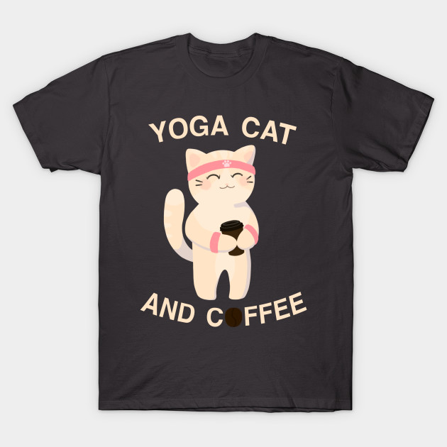 Yoga cat and coffee by Nyrrra